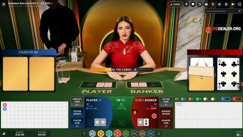Baccarat Gameplay & Feature Preview