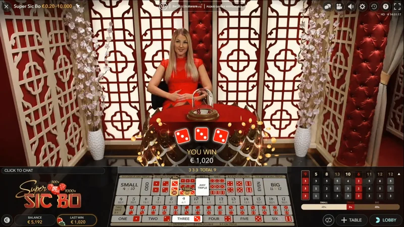 Super Sic Bo Live: 3-Dice Rules, Multipliers & Payout Tables